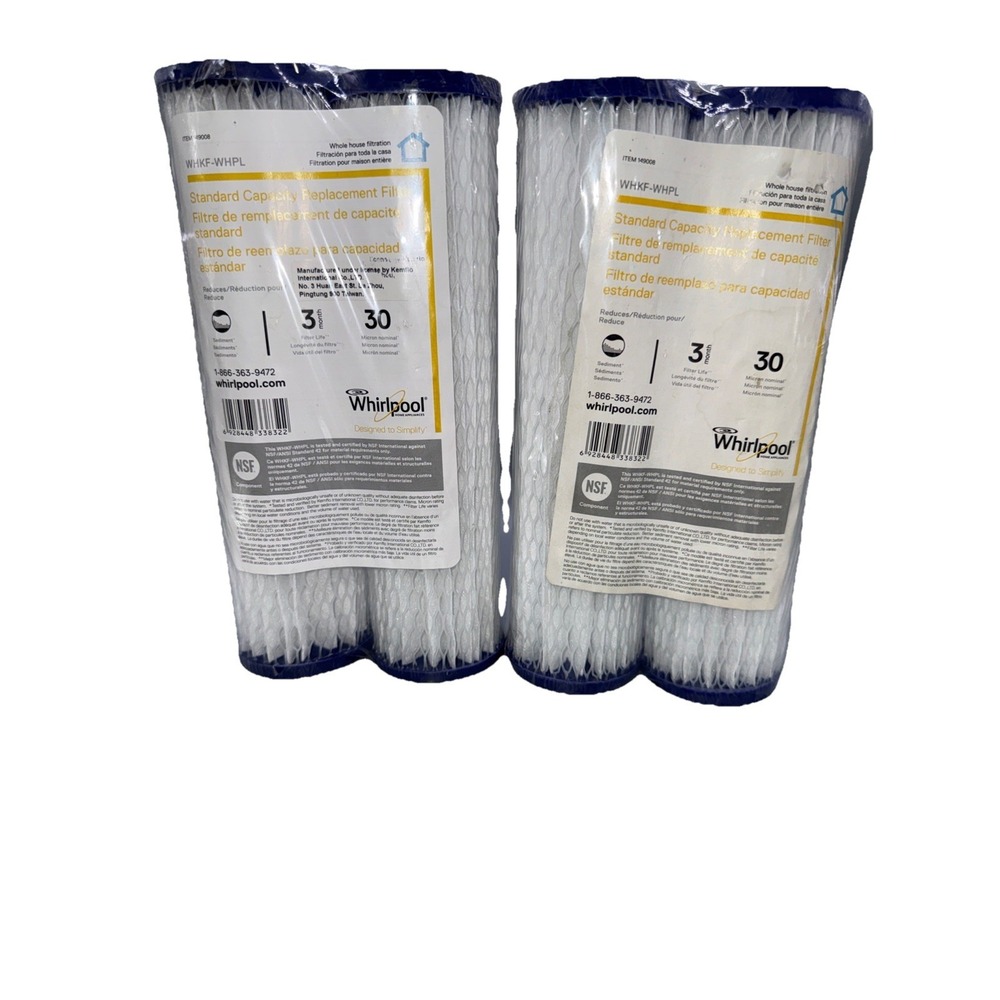 2-Whirlpool‎ WHKF-WHPL Standard Capacity Filtration Filter Item 149008 (2 Pack)